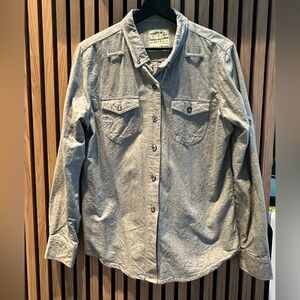 Sitka Stylish Gray Button-Down Women's Shirt